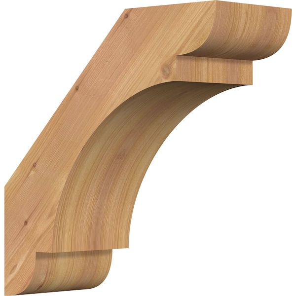 Ekena Millwork 5 1/2"W x 14"D x 14"H Olympic Smooth Knee Brace, Western Red Cedar BRC06X14X14OLY00SWR - main